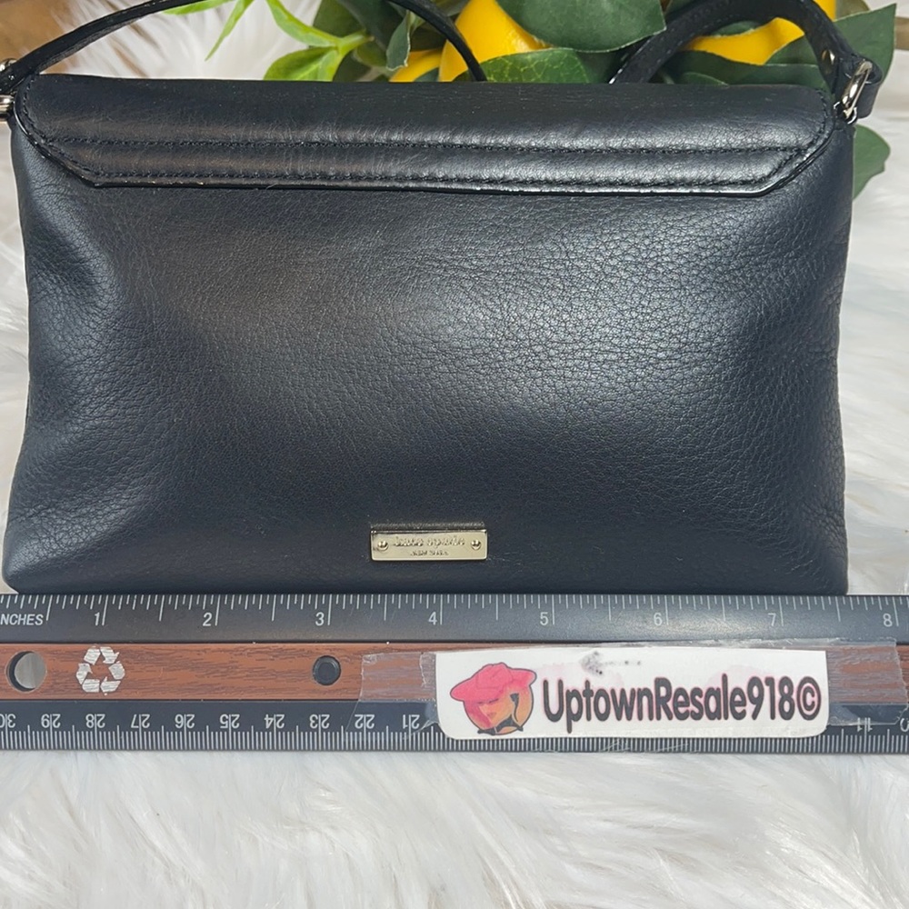 Final 👉🏽 KATE SPADE PURSE IPHONE HOLDER BLACK BOW BAG - Picture 4 of 10